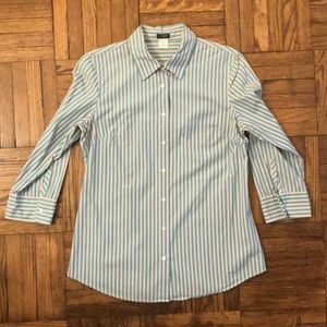 J.Crew Factory Striped Button Down Shirt, SZ L